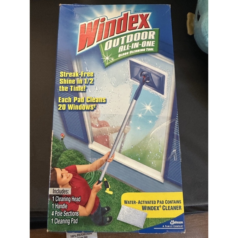 Windex Outdoor All-In-One Glass & Window Cleaning Tool Starter Kit NEW